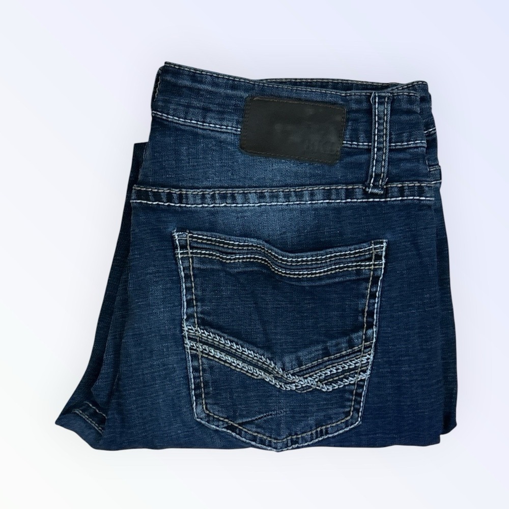 BKE Jake Straight Leg Jeans Light Wash Blue Denim Men's Size 36x29.5